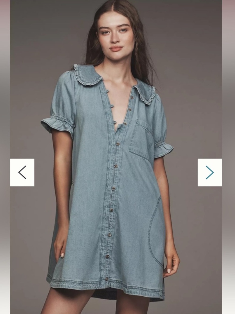 NWT! Pilcro Keira Denim Mini Dress from Anthropologie